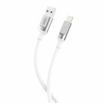 Кабель XO Liquid Silicone USB to Lightning 6A 1м білий LIDO:10648 фото