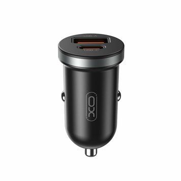 Автомобільний зарядний пристрій XO CC56 Plastic mini 30W чорний LIDO:10709 фото