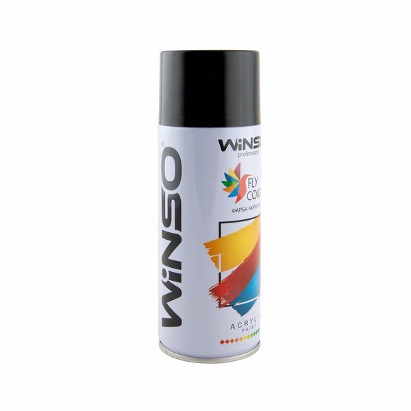 Фарба акрилова Winso Spray Чорний глянцевий 450мл LIDO:7002 фото