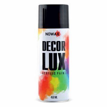 Фарба акрилова Nowax Spray Чорний металік 450мл LIDO:10493 фото