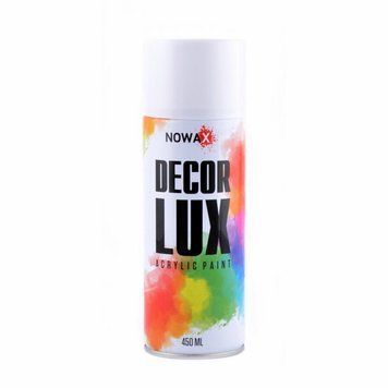 Фарба акрилова Nowax Spray Білий глянц 450мл LIDO:3383 фото