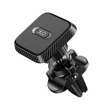 Тримач телефону автомобільний XO C123 Air Outlet Square Magnetic Bracket чорний LIDO:10628 фото