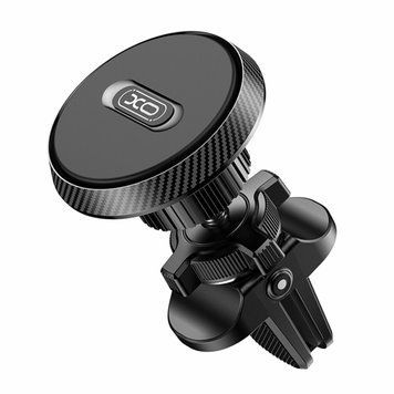 Тримач телефону автомобільний XO C122 Round Magnetic Bracket with Air Outlet чорний LIDO:10629 фото