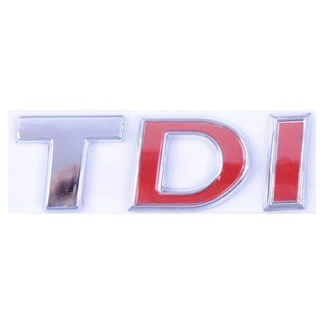 Емблема - напис "TDI" на багажник_ (DI червона) Passat 15>19 50х16мм (3G0853675N JZQ) MASTER:00000061986 фото
